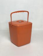Vintage retro oranje emmer uit de jaren 70, Ophalen of Verzenden, Huis en Inrichting