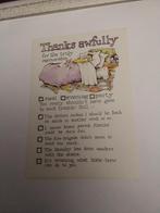 THANKS. AWFULLY, Verzamelen, Ansichtkaarten | Themakaarten, Ophalen of Verzenden, Sterren en Beroemdheden