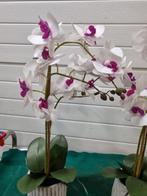 kunst orchidee twee stuks in witte pot, Huis en Inrichting, Ophalen of Verzenden