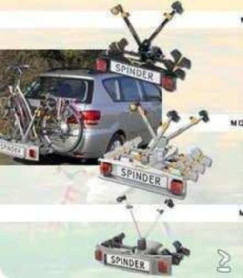 Spinder fietsendrager voor op de trekhaak te huur.., Auto diversen, Fietsendragers, Zo goed als nieuw, Trekhaakdrager, 2 fietsen