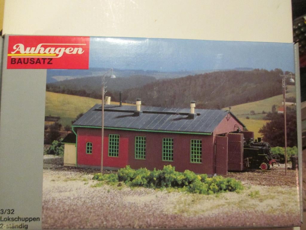 Dubbele loc-loods - locloods Auhagen 11332, Overige merken, Gelijkstroom of Wisselstroom, Brug, Tunnel of Gebouw, Nieuw