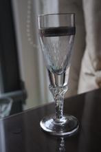 Antiek Murano Venetie kristallen borrel glas, zilver overlay, Antiek en Kunst, Ophalen of Verzenden