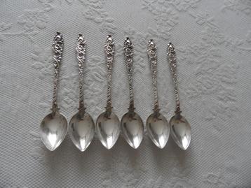 verzilverde koffie/dessertlepels (12) beschikbaar voor biedingen