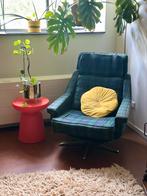 Vintage draai fauteuil op chrome voet, Ophalen, Gebruikt, Metaal, Nvt