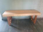 Circulaire hal/gang bankje van maranti hout, Ophalen, Minder dan 50 cm, 100 tot 125 cm, Zo goed als nieuw