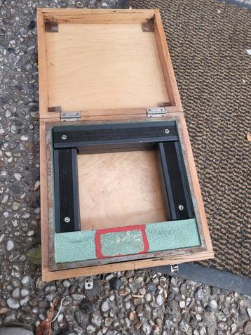 Vintage Raamwaterpas in Houten Kist 0.5mm/m  beschikbaar voor biedingen