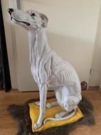 Groot Italiaans hondenbeeld Whippet, Verzamelen, Beelden en Beeldjes, Ophalen of Verzenden, Gebruikt
