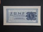 5 Reichsmark 1944 Duitsland Wehrmacht Legergeld WW2 UNC (01), Postzegels en Munten, Bankbiljetten | Europa | Niet-Eurobiljetten