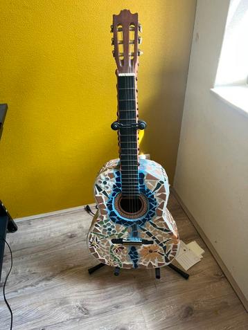 Mozaiek Gitaar | Kunst | beschikbaar voor biedingen