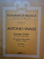 Antonio Vivaldi. Sonate G-Dur Sopraanblokfluit / Hobo Basso., Muziek en Instrumenten, Klassiek, Ophalen of Verzenden, Artiest of Componist