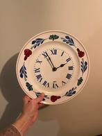 Boch Boerenbont Wandklok Handgemaakt, Ophalen, Gebruikt, Analoog, Wandklok