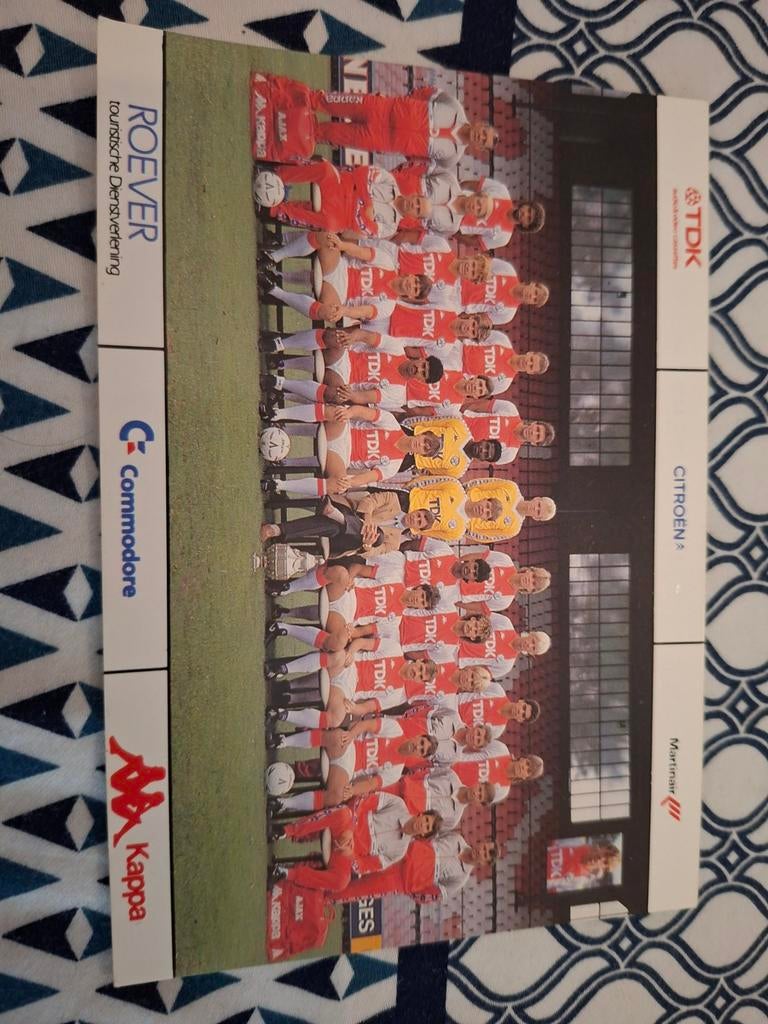 Ajax A.F.C. Amsterdam Seizoen 1986-1987 kaart, Verzenden, Zo goed als nieuw, Ajax, Spelerskaart