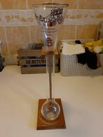 Heineken koetsiers glas met houder., Ophalen of Verzenden, Zo goed als nieuw, Bierglas