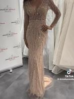 Jurk, Beige, Ophalen of Verzenden, Maat 36 (S), Onder de knie