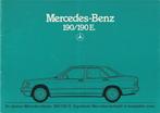 Folder Mercedes 190/190E, oktober 1982, Boeken, Ophalen of Verzenden, Nieuw, Mercedes