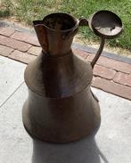 Antieke koperen ketel, Ophalen