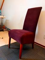 4 gestoffeerde eetkamerstoelen, Huis en Inrichting, Stoelen, Ophalen, Gebruikt