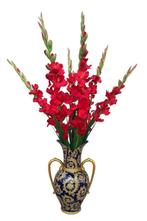 Kunstbloem Gladiool Lichtgeel – 108 cm Hoog - boeket, Binnen, 3811JM, Info@rodebeagle.nl, Rode Beagle kunstbloemen