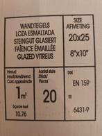 Wandtegels 20 bij 25 cm. 1m2 in totaal.  Nieuw in doos, Doe-het-zelf en Verbouw, Tegels, Ophalen, Zo goed als nieuw, 20 tot 40 cm