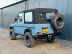 Mercedes-Benz G 240 Cabrio OM606 Turbo Diesel 1980, Auto's, Zwart, Lederen bekleding, Blauw, Bedrijf