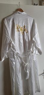 Bruiloft Ochtendjas Maat L/XL - Bride, Kleding | Dames, Trouwkleding en Trouwaccessoires, Ophalen of Verzenden, Nieuw, Wit, Accessoires