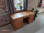 Massief Grenen Bureau met Opbergruimte, Ophalen, Zo goed als nieuw, Bureau