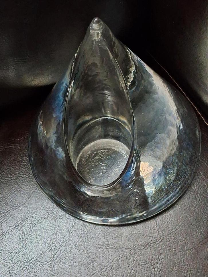 KLAUS BREIT - waxinelichthouder in kegelvorm, Antiek en Kunst, Antiek | Glas en Kristal, Ophalen of Verzenden