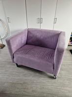 loveseat met hocker van winkel livik, Ophalen, Gebruikt, 75 tot 100 cm