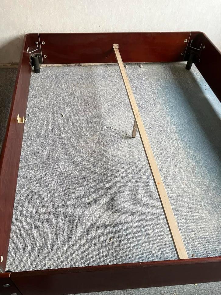Auping Bedframe, Huis en Inrichting, Slaapkamer | Bedden, Gebruikt, Tweepersoons, 160 cm, 200 cm, Hout, Bruin, Ophalen