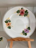 Antiek Societe Ceramique Maestricht Bord - Bloemen, Antiek en Kunst, Antiek | Servies los, Ophalen of Verzenden