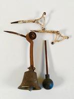 Antieke trekbel, deurbel. Oude bel, bronzen bel, Ophalen of Verzenden