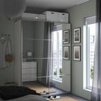 Ikea auli schuifdeur voor pax spiegel/aluminium 200x200, Ophalen, 200 cm of meer, Zo goed als nieuw, 200 cm of meer