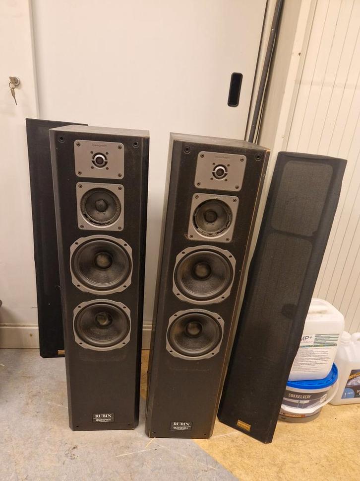 Quadral Ruben Luidsprekers - Top Geluid!, Audio, Tv en Foto, Luidsprekers, Gebruikt, Front, Rear of Stereo speakers, 120 watt of meer