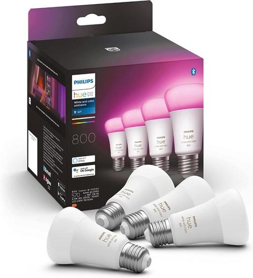 Philips Hue (A60) E27-White & Color 9 W met BLUETOOTH NIEUW, Huis en Inrichting, Lampen | Losse lampen, Nieuw, Led-lamp, 60 watt of meer