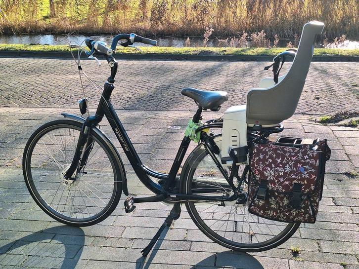 Sparta Amazone Moederfiets met kinderzitje, Fietsen en Brommers, Fietsen | Dames | Moederfietsen, Gebruikt, Sparta, 50 tot 53 cm