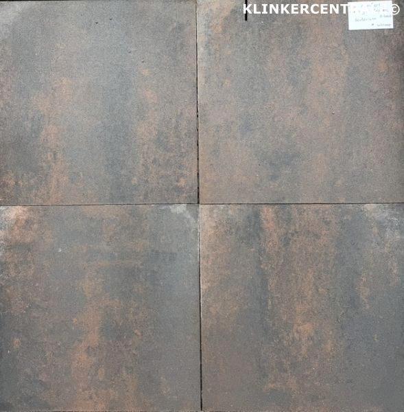 KORTING UITLOOP 315m2 corten terrastegels 60x60x4cm betonteg, Tuin en Terras, Tegels en Klinkers, Nieuw, Terrastegels, Beton, 10 m² of meer