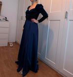 Elegante blauwe galajurk, Galajurk, Blauw, Maat 42/44 (L), Ophalen of Verzenden