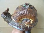 Curiosa antiek smeedijzeren fonteinornament slak 21cm 1920, Ophalen of Verzenden