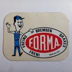 Leuke oude sticker.   FORMA SERVICE.  Bremsen/Brakes., Ophalen of Verzenden