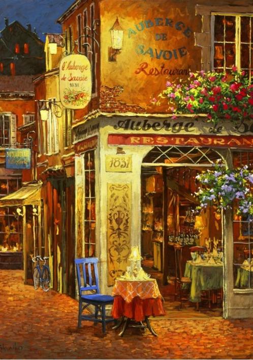 nieuwe bluebird legpuzzel 1000 restaurant, Hobby en Vrije tijd, Denksport en Puzzels, Nieuw, Legpuzzel, 500 t/m 1500 stukjes, Ophalen of Verzenden