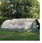 Ruime stevige tent incl. tenttapijt, kastjes & vuilnisbak, Caravans en Kamperen, Tenten, Ophalen, Gebruikt, Tot en met 6