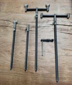 CENTURY/JAG CARBON BANKSTICKS MET BUZZERBARS., Watersport en Boten, Hengelsport | Karpervissen, Ophalen, Zo goed als nieuw, Complete set