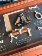 Maritieme Knopen Display met Boot, Ophalen of Verzenden