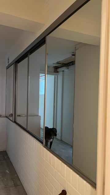 Spiegel roldeuren 4x (88x120cm) beschikbaar voor biedingen