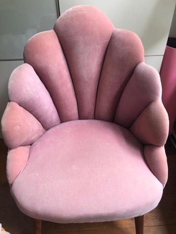 Schelp stoel Sissyboy roze velvet beschikbaar voor biedingen