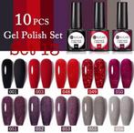 10/12 stuks/set gellak 8ml. Nagels/ Nailart/ Nagelstyliste., Ophalen of Verzenden, ., ., .