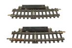 Marklin H0 K rail 2x 2129 Schakelrail gebogen, Wisselstroom, Gebruikt, Rails, Ophalen of Verzenden