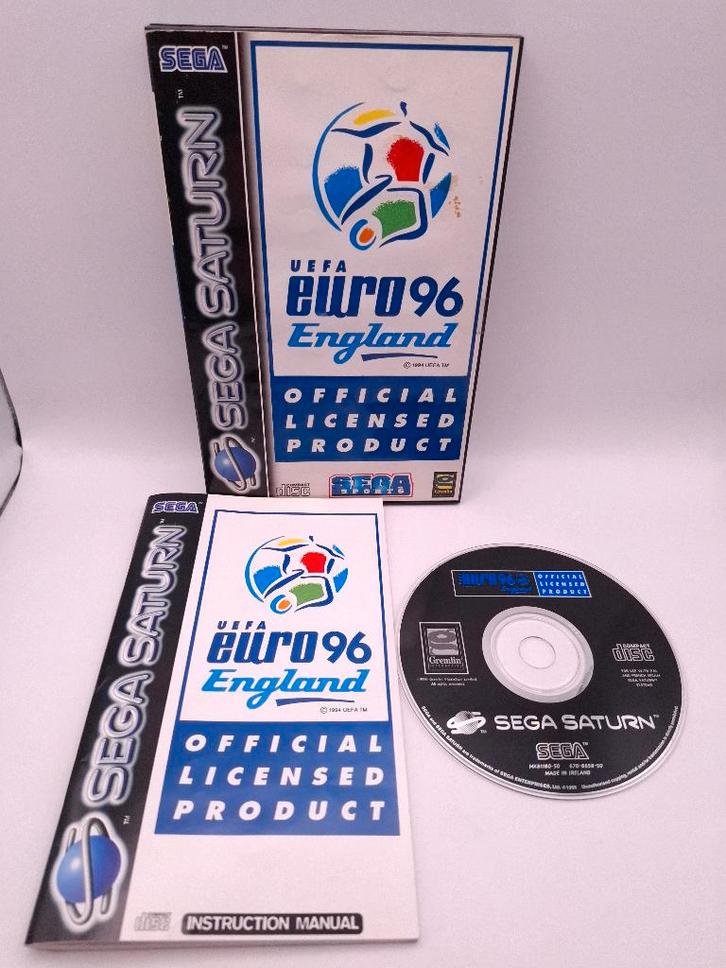 Uefa euro 96 England sega saturn, Spelcomputers en Games, Games | Sega, Zo goed als nieuw, Saturn of Dreamcast, Sport, 3 spelers of meer