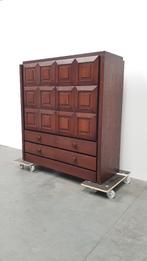 Brutalist vintage De Coene style barkast, Ophalen, ., 50 tot 100 cm, .