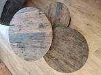 Super leuke landelijke salontafels, Huis en Inrichting, Tafels | Salontafels, Ophalen, 50 tot 100 cm, Rond, 50 tot 100 cm